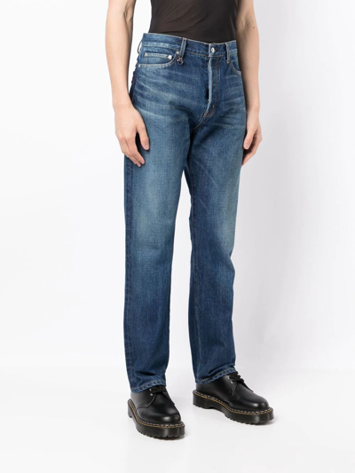 Shop Undercover Mid-rise Straight-leg Jeans In Blau