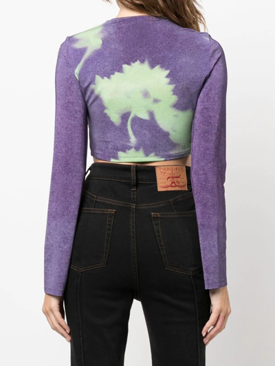 Shop Paloma Wool Ribera Tie-dye Top In Violett