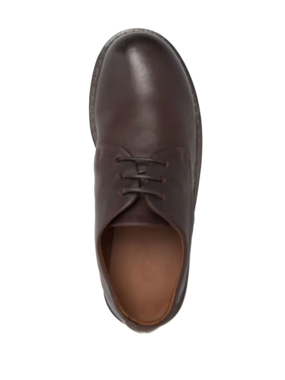 Shop Marsèll Lace-up Leather Oxford Shoes In Brown