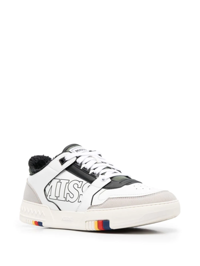 Shop Missoni X Acbc 90's Basket Low-top Sneakers In White