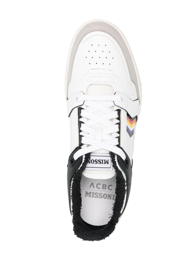Shop Missoni X Acbc Basket Low-top Sneakers In White