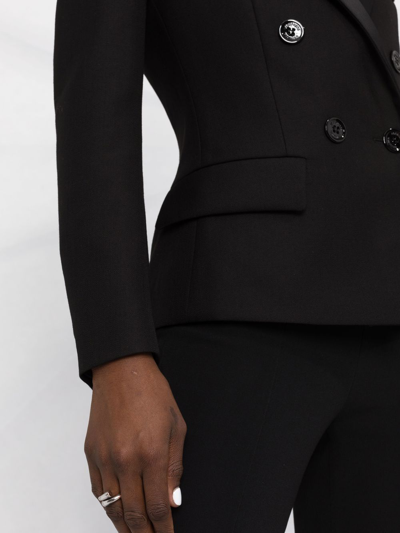 Shop Alexandre Vauthier Double-breasted Tailored Blazer In Black