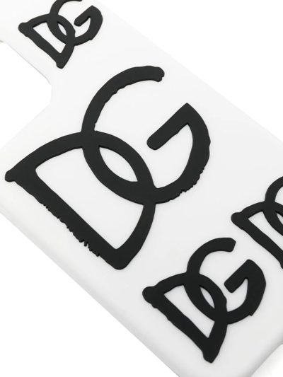Shop Dolce & Gabbana Logo-print Iphone 13 Pro Case In Weiss