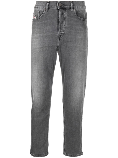 Shop Diesel Straight-leg Denim Jeans In Grau