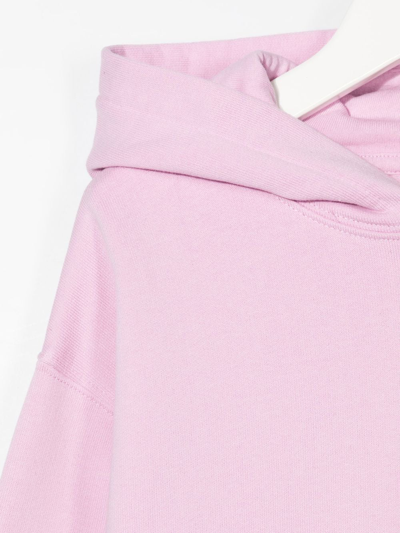 Off-white Logo Pullover Hoodie In Rosa