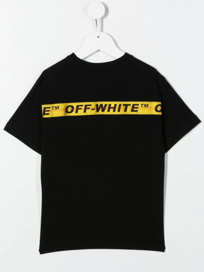 Shop Off-white Logo Crew-neck T-shirt In Schwarz