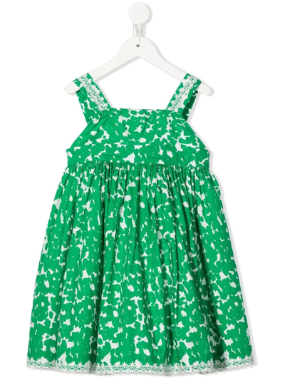 Mimi Graphic-print Dress In Green