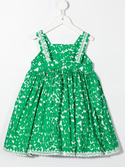 Shop Mimi Graphic-print Dress In Green