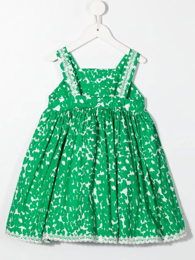 Mimi Graphic-print Dress In Green