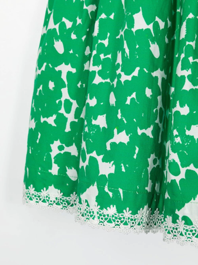 Mimi Graphic-print Dress In Green