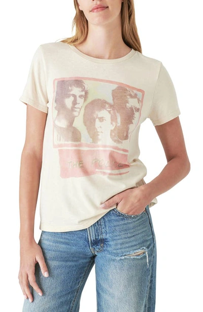 Shop Lucky Brand Police Graphic Tee In Oatmeal