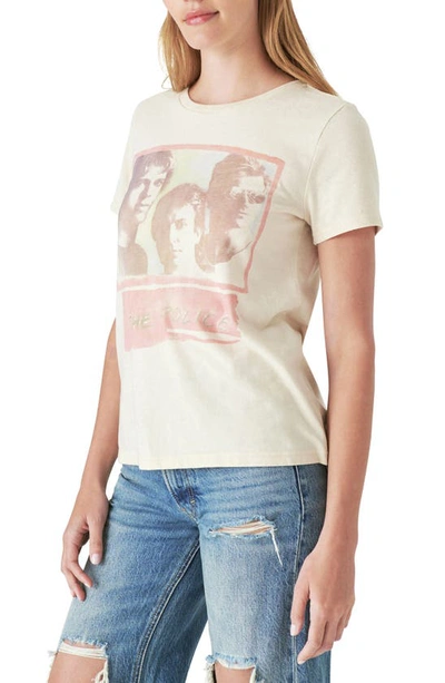 Shop Lucky Brand Police Graphic Tee In Oatmeal