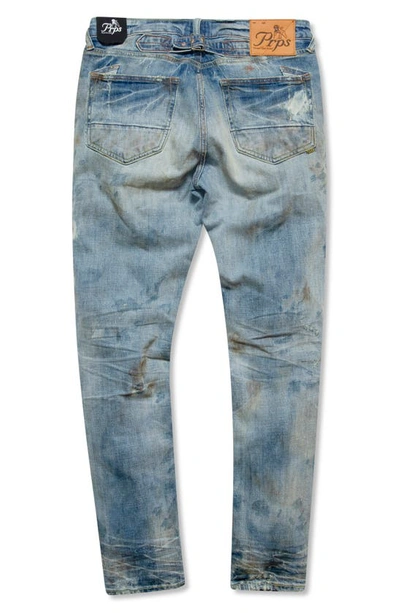 Shop Prps Hansel Distressed Skinny Fit Jeans In Light Indigo
