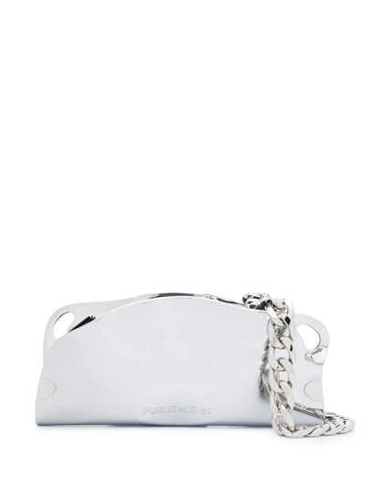 Shop Published By Mayzie Chrome Shoulder Bag In Silber