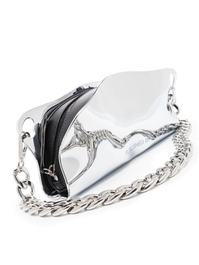 Published By Mayzie Chrome Shoulder Bag In Silber