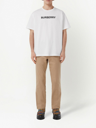 Shop Burberry T-shirt Arriston Clothing In White