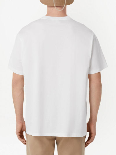 Shop Burberry T-shirt Arriston Clothing In White