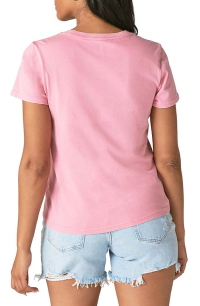 Shop Lucky Brand Graphic Tee In Sea Pink