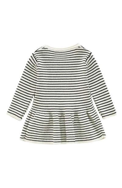 Ashmi And Co Rylee Stripe Cotton Dress In Black