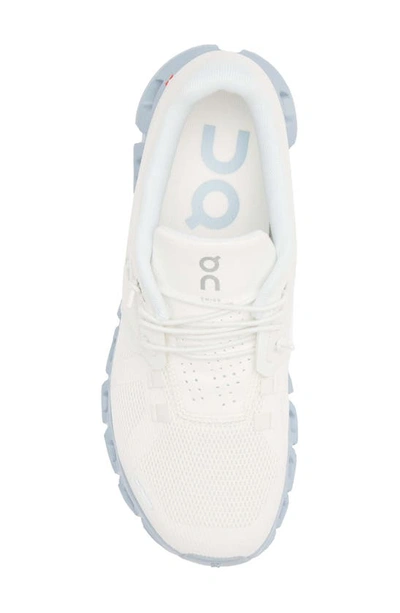 Shop On Cloud 5 Running Shoe In White/ Chambray