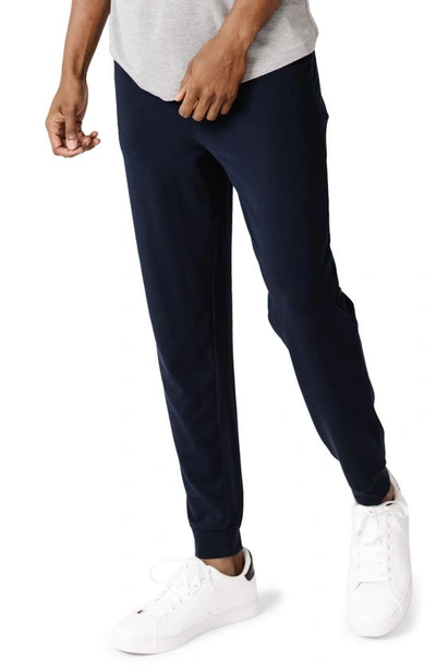 Shop Cozy Earth Ultrasoft Jogger Sweatpants In Navy