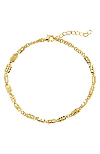 Shop Awe Inspired I Am Woman Hear Me Roar Bracelet In Gold Vermeil