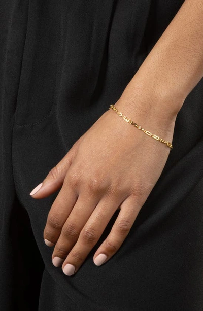 Shop Awe Inspired Say Yes To New Adventures Bracelet In Gold Vermeil