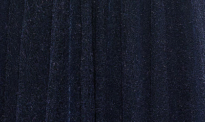 Shop Mac Duggal Sequin Cape Sleeve One-shoulder Gown In Navy