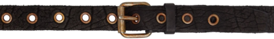 Shop Guidi Black Leather Belt In Blkt