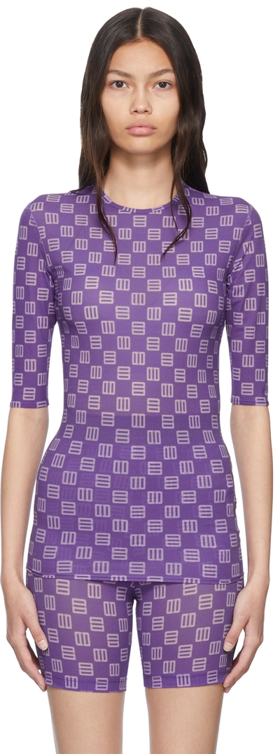 Ambush Multicolor Elastane T-shirt In Chive Blossom