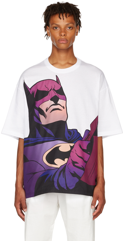 Shop Lanvin White Batman T-shirt In Optic White