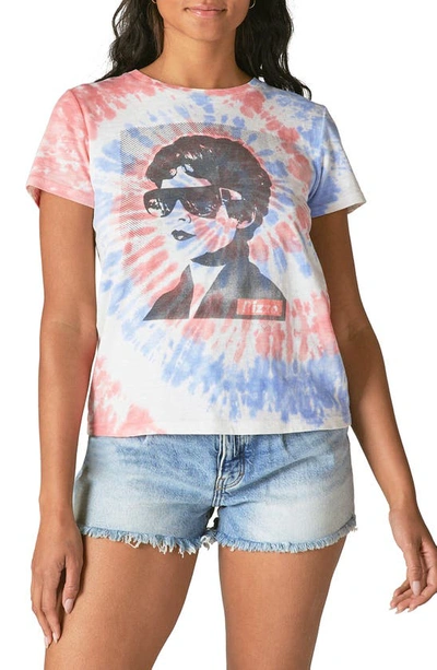 Shop Lucky Brand Rizzo Tie Dye Graphic Tee In Multi