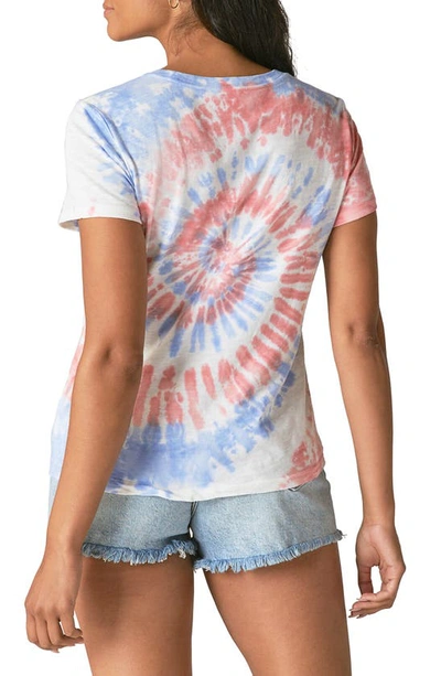 Shop Lucky Brand Rizzo Tie Dye Graphic Tee In Multi