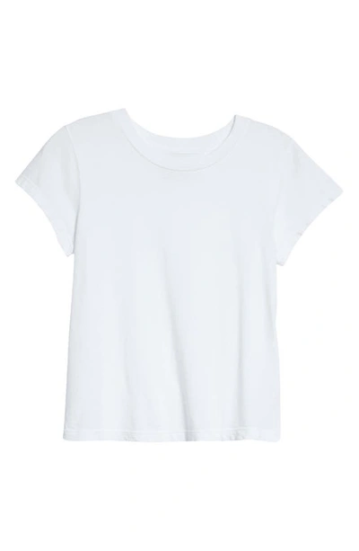 Shop Citizens Of Humanity Juliette Cap Sleeve Supima® Cotton T-shirt In White