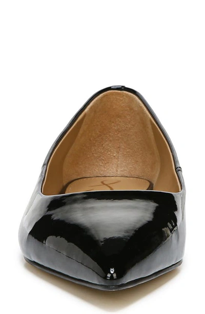 Shop Sam Edelman Wanda Pointed Toe Flat In Black Patent