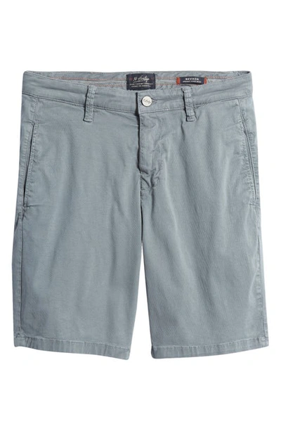 34 Heritage Nevada Flat Front Shorts In Stormy Weather Soft Touch