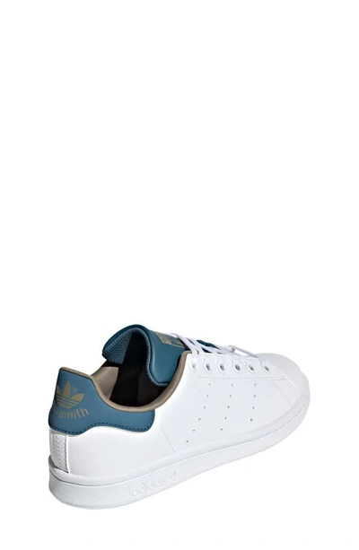Shop Adidas Originals Stan Smith Low Top Sneaker In White/ White