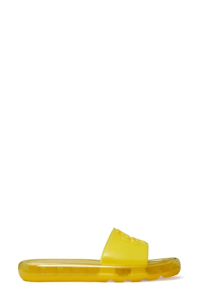 Tory Burch Logo-embossed Bubble Jelly Slides In Sake Gold | ModeSens
