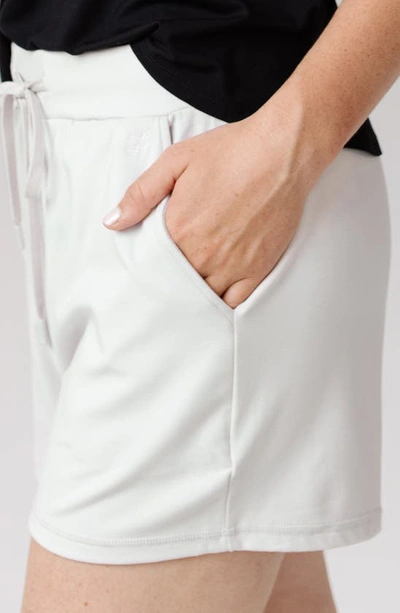 Cozy Earth Pajama Shorts In Light Grey