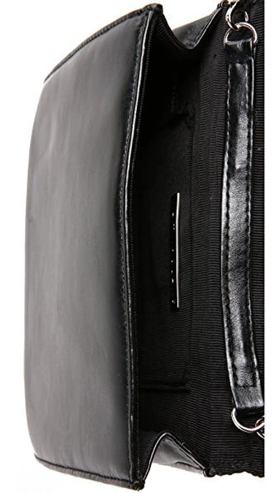 Shop Whiting & Davis Quilted Tassel Bag In Black