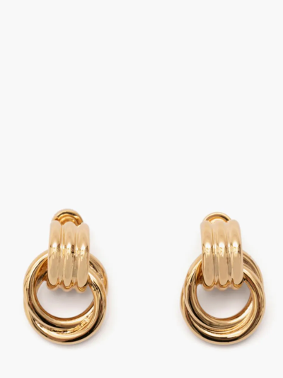Shop Jw Anderson Multi-link Drop Stud Earrings In Gold