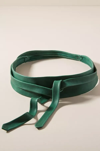 Shop Ada Classic Wrap Belt In Green