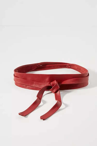 Shop Ada Classic Wrap Belt In Red