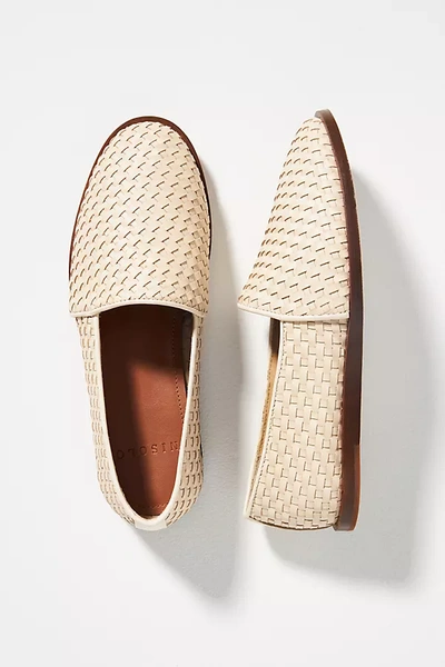 Shop Nisolo Mara Woven Loafers In White