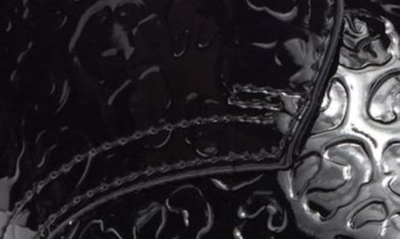 Shop Dr. Martens' 1461 Leopard Embossed Patent Platform Oxford In Black