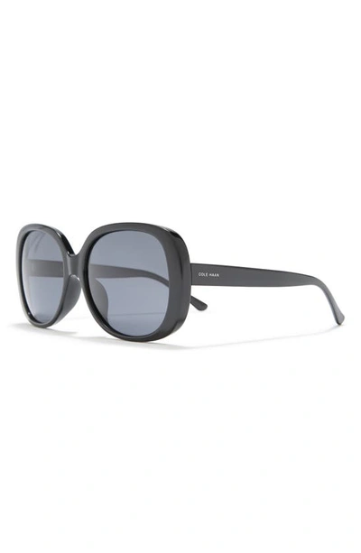 Cole Haan 58mm Round Sunglasses In Black