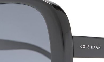 Cole Haan 58mm Round Sunglasses In Black