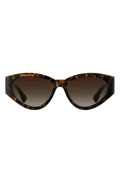 Shop Velvet Eyewear Rosa 52mm Cat Eye Sunglasses In Tortoise