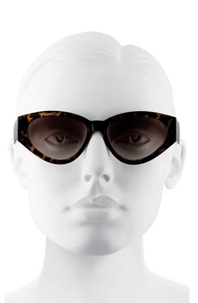 Shop Velvet Eyewear Rosa 52mm Cat Eye Sunglasses In Tortoise