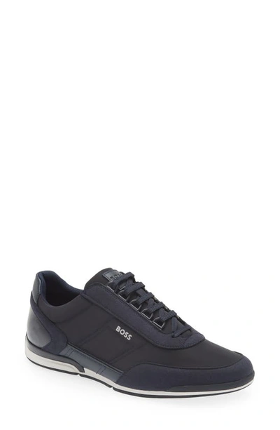 Hugo Boss Saturn Lowp Tbpf2 Trainers In Black | ModeSens